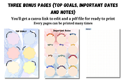 Flower Theme Planner Template, a Templates & Theme by EffahArt (Thumbnail 3 of 5)