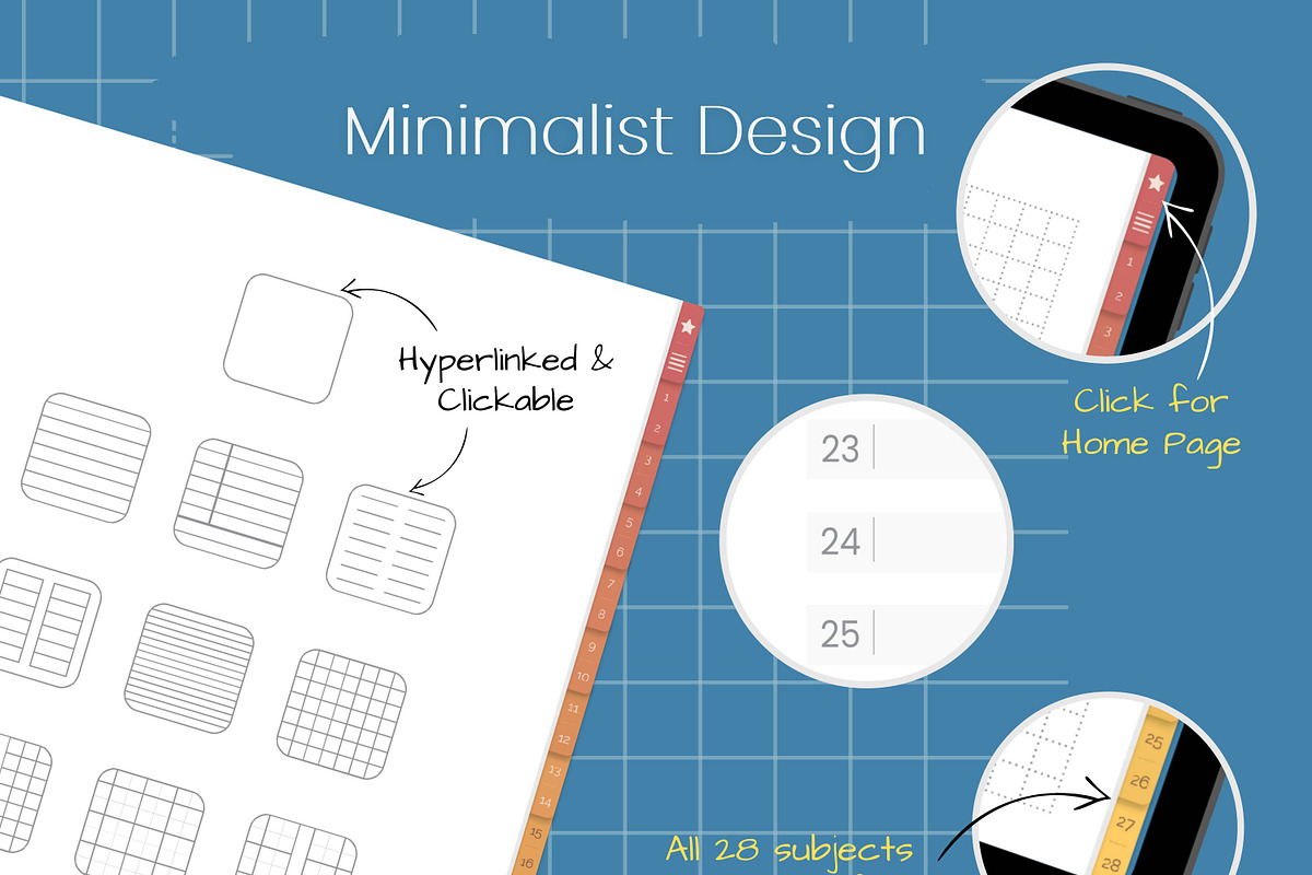 Digital Notebook for Goodnotes, a Stationery Template by PixelCraft (Photo 2 of 8)