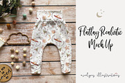 Flatlay Realistic Leggings Mock UP, a Bottom Mockup by Evelyns Illustrations (Thumbnail 1 of 4)