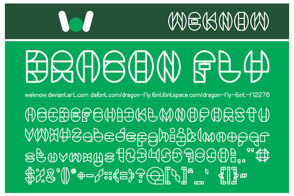 dragon fly font preview 7