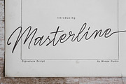 Masterline - Signature Script, a Script Font by Weape Studio (Thumbnail 1 of 10)