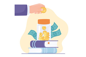 education invest concept, an Object Illustration by studiogstock