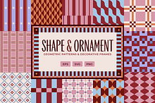 Geometric Patterns & Vector Frames by  in Graphics
