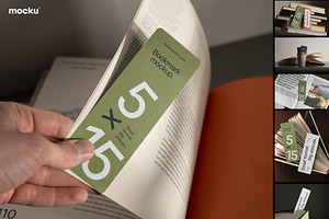 Bookmark Mockups Set