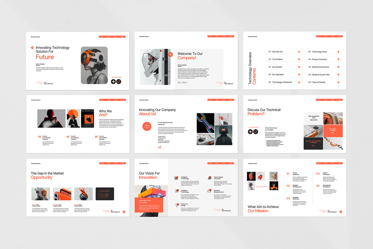 Future With Technology Presentation, a Presentation Template by evgenystudio (Photo 8 of 10)