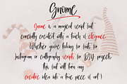 Gnome | Script font, a Script Font by Scratchones (Thumbnail 2 of 8)