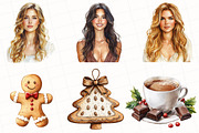 Chocolate Christmas Clipart, an Illustration by OK Design (Thumbnail 4 of 5)