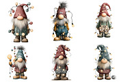 Christmas Gnome Lights Funny, an Illustration by DreamArtGraphic (Thumbnail 2 of 5)