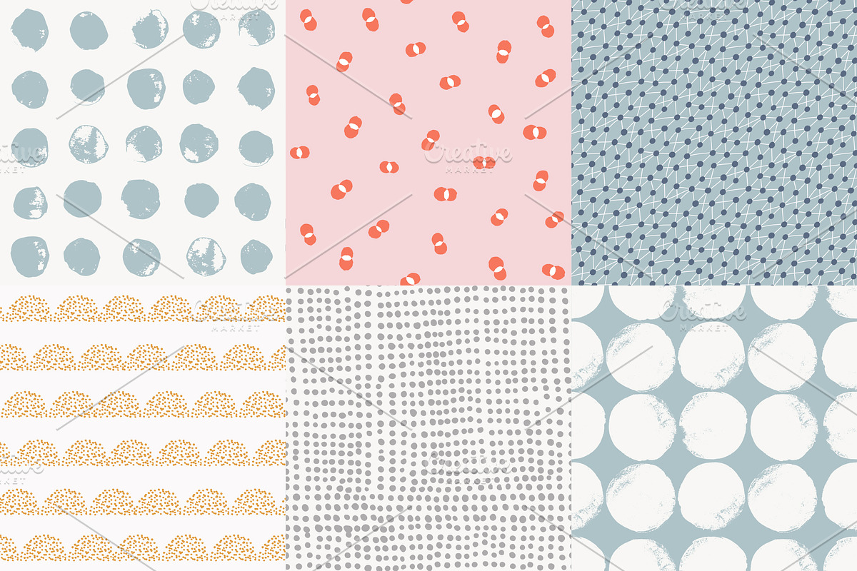 Dots and circles seamless patterns, a Pattern Graphic by Magnia (Photo 4 of 8)