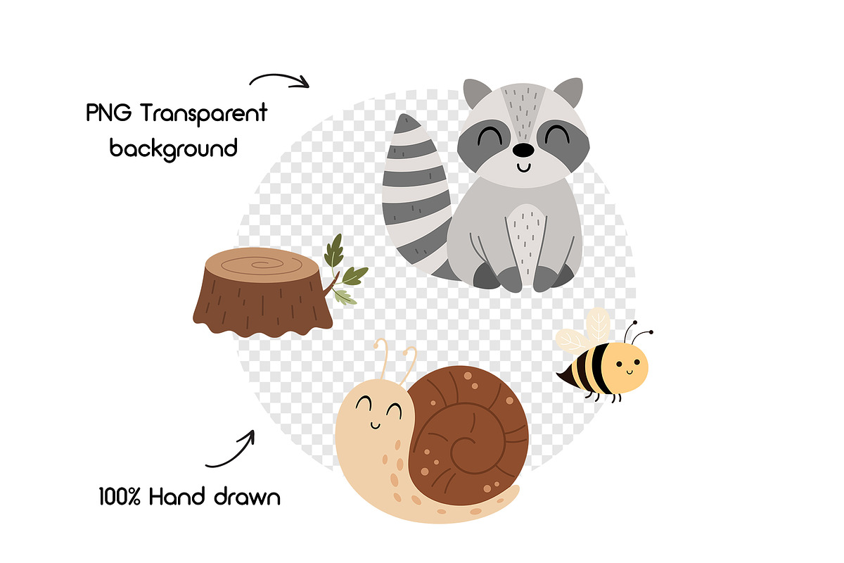Woodland Animals Clipart, an Animal Illustration by JulzaArt (Photo 6 of 7)
