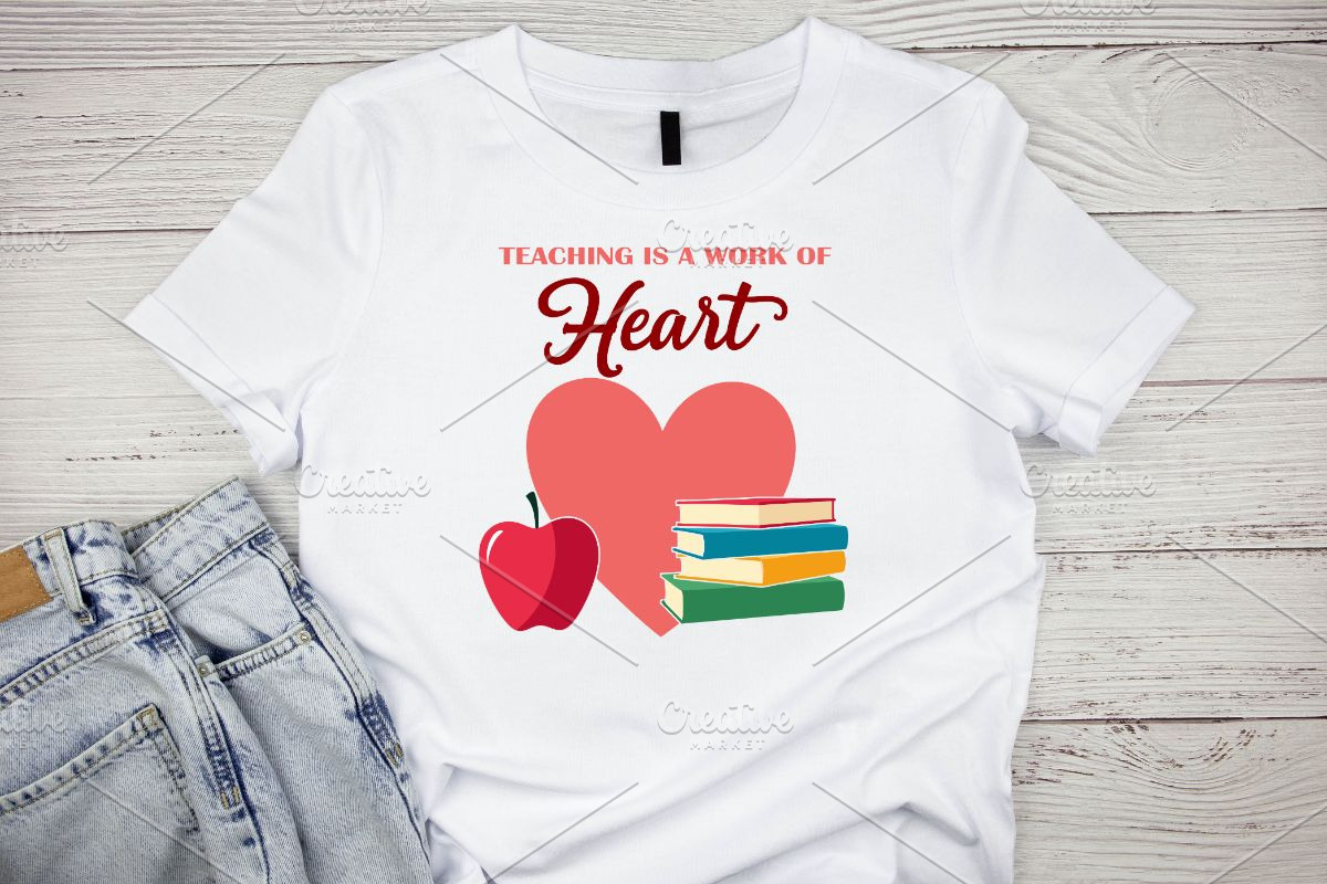 Teaching is a Work of Heart SVG, an Illustration by Awieee1 (Photo 2 of 4)
