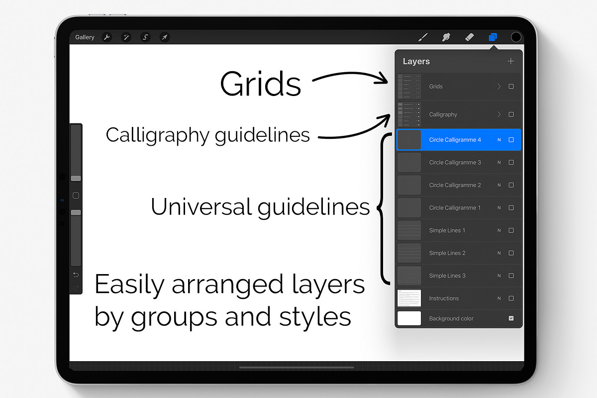Guidelines & Grids Calligraphy Pack, a Stationery Template by ZenLettering (Photo 8 of 8)