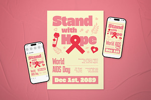 World AIDS Day Flyer Set, a Flyer Template by The Good Store