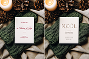 Cozy 5x7 Christmas Invitation Mockup, an Advertising Mockup by Serenefeeling (Thumbnail 2 of 7)