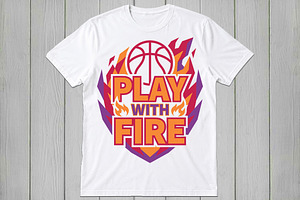 Basketball Play With Fire, an Object Graphic by jahid234