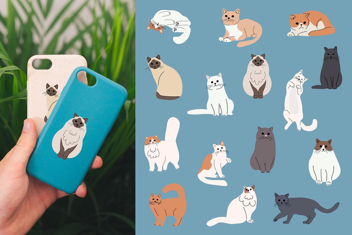 Cute little cats collection, an Illustration by linakilljoy (Photo 3 of 3)