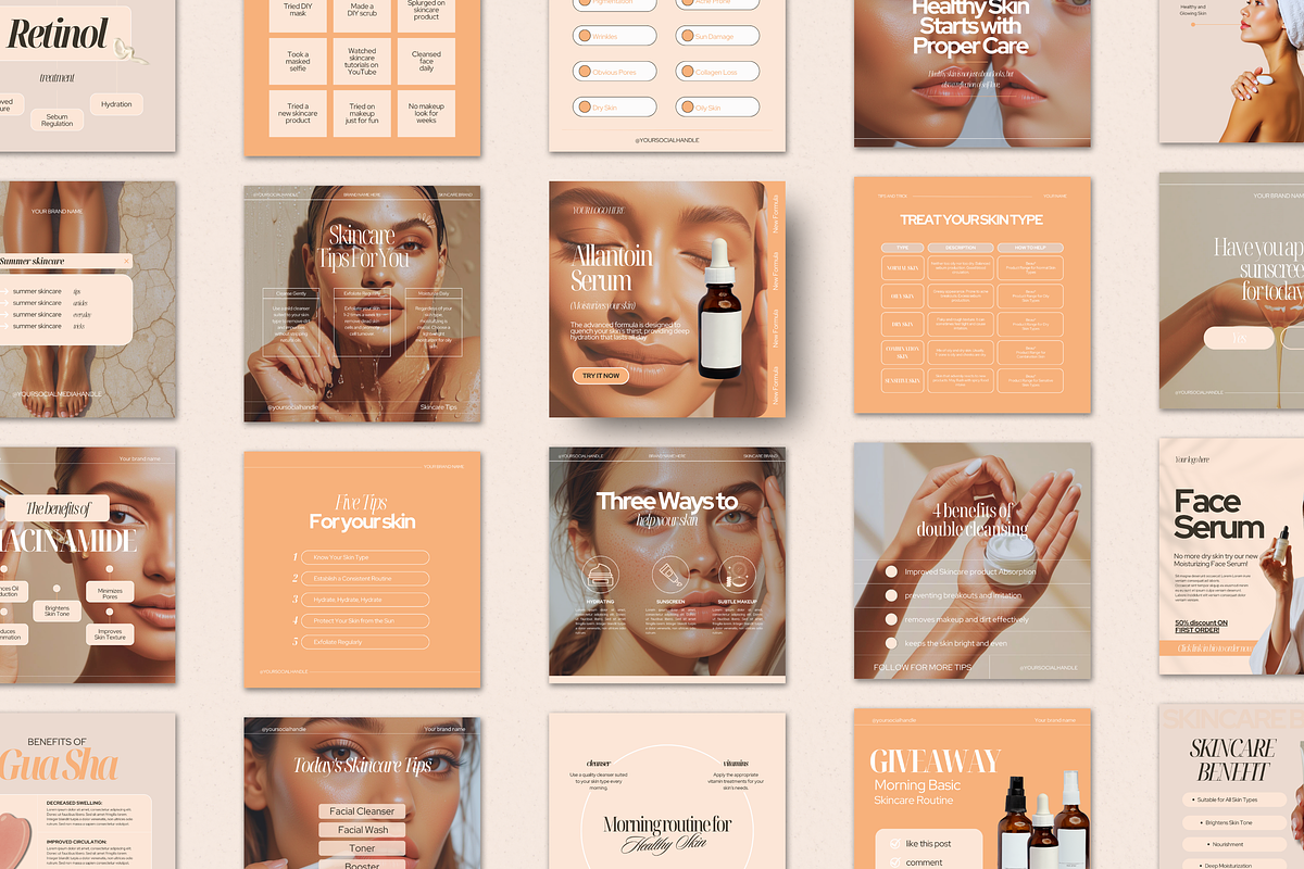 Skincare Instagram Templates, a Social Media Template by My Template Studio (Photo 18 of 26)