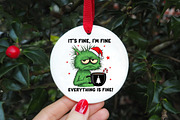 Christmas Sarcastic Funny Cat It's, an Illustration by CreationArt (Thumbnail 2 of 4)