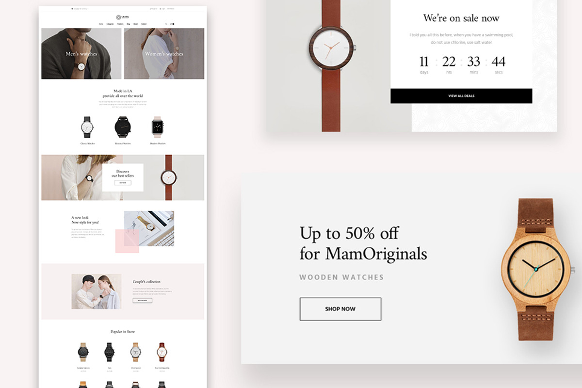 LEO LAURA – FASHION AND ACCESSORIES, a Bootstrap Template by LeoTheme (Photo 1 of 7)
