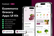 Freshmart Ecommerce GroceryMobileApp, an UI Kit Template by Creative Perspective (Thumbnail 1 of 6)