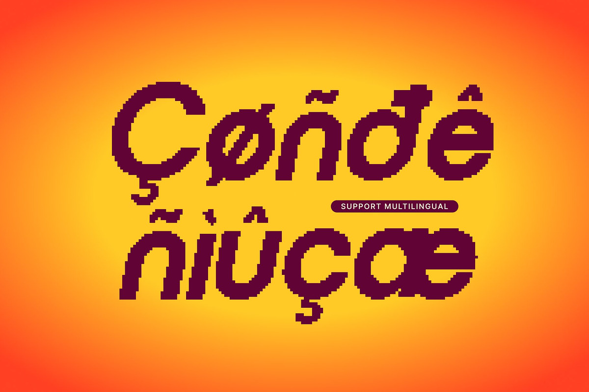 CS Mollwish Pixel, a Sans Serif Font by Craft Supply Co. (Photo 7 of 8)