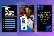 Podcast Instagram Stories Templates, a Social Media Template by Mike Brennan Art & Design (Thumbnail 3 of 4)