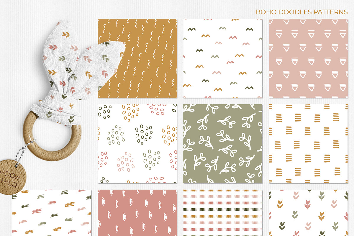 Boho Doodle patterns, a Pattern Graphic by Cozy pattern shop (Photo 6 of 9)