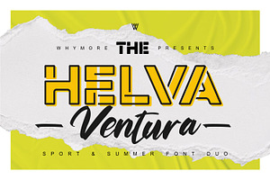 Helva Ventura Font Duo Sans Script