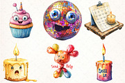 Quirky Funny Birthday Clipart PNG, an Illustration by Pixels.Craft (Thumbnail 3 of 7)