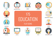 175 Flat Education Icons, a Duotone Icon by Prosymbols (Thumbnail 1 of 10)