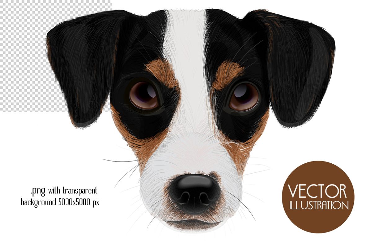 Dog portraits.Vector illustrations., an Illustration by Indie Khisa (Photo 2 of 9)