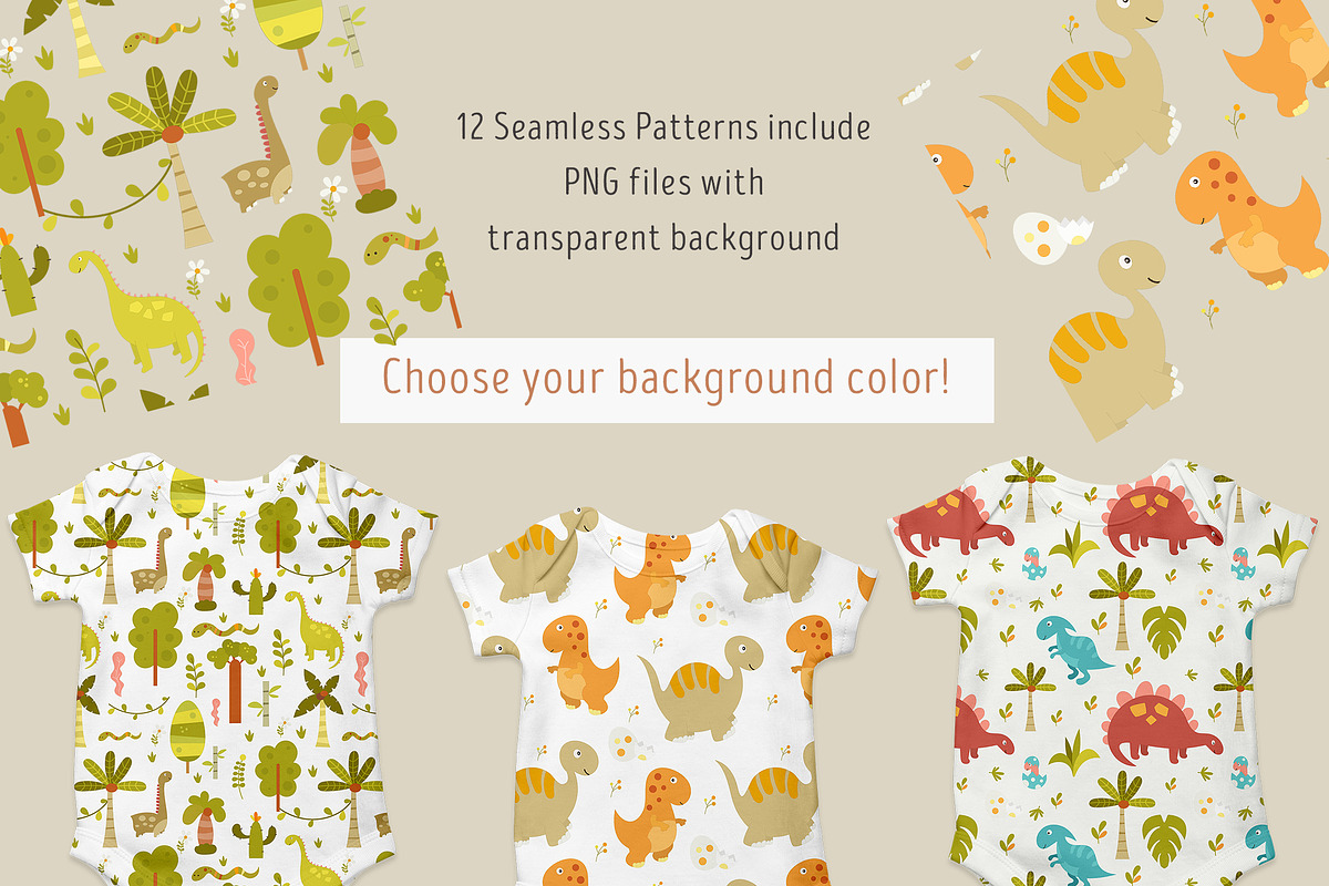 Nursery Art Dinosaurs Kids Bundle, an Animal Illustration by Nursery Art (Photo 5 of 9)