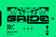 Bride Typeface Robot, a Sans Serif Font by 24Design Studios (Thumbnail 1 of 7)