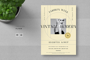Minimalist Fashion Week Flyer