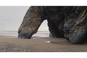 Praia da Adraga beach rock arch, a Nature Photo by Goinyk