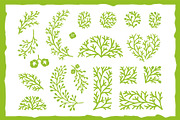 Linocut Conifer Branches Vector Set, a Decorative Illustration by Lettering_Logo (Thumbnail 7 of 13)