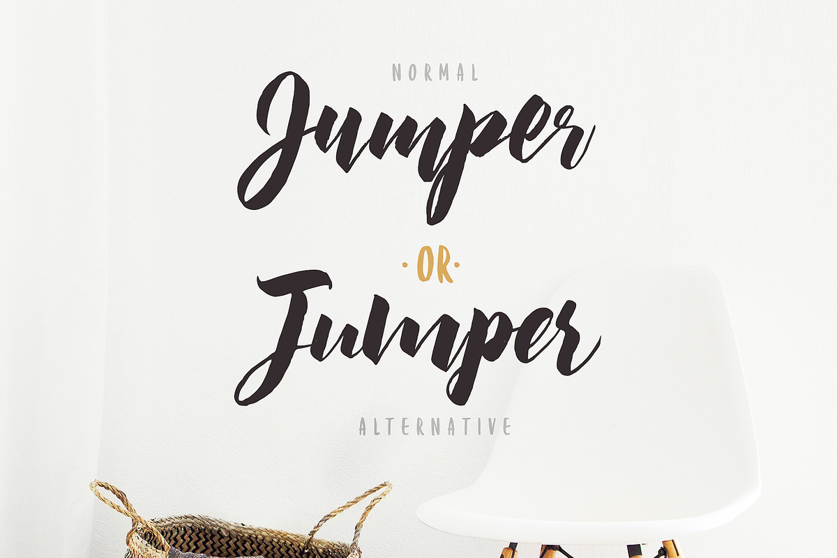 Jumper Script Fonts, a Script Font by kavoon (Photo 9 of 11)