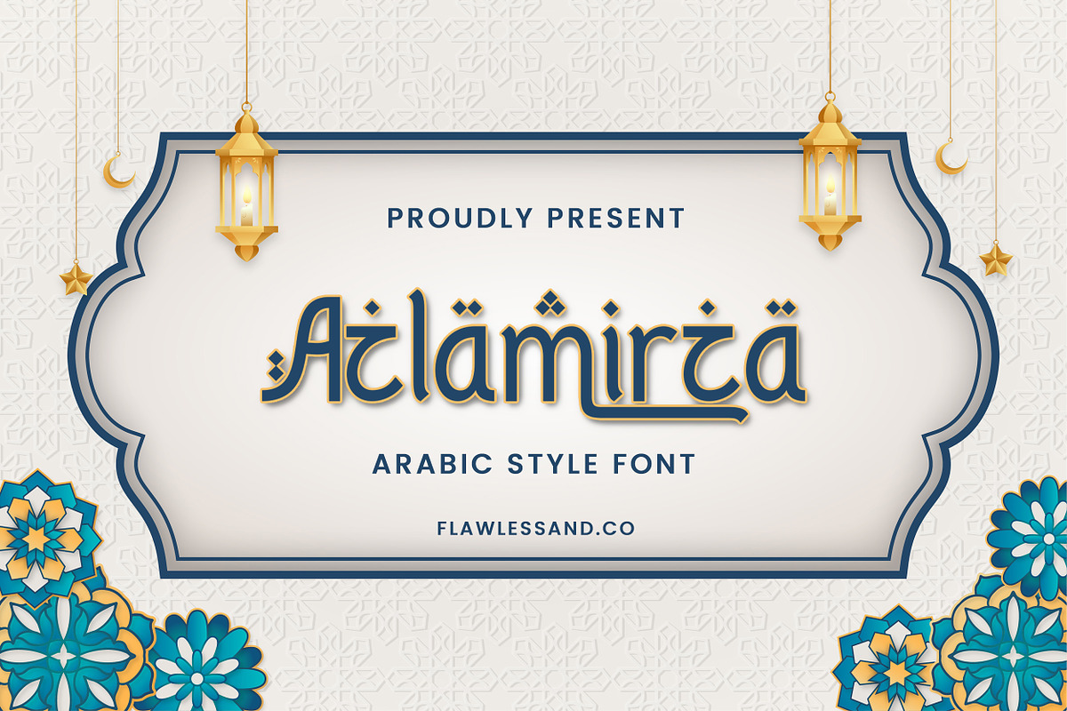 Azlamirza - Arabic Font, a Font by Flawless And Co (Photo 1 of 10)