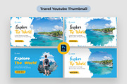 Travel Youtube Thumbnail, a Social Media Template by Shahjahangdb1 (Thumbnail 1 of 5)