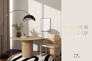 Wall Frame mockup for printable wall, a Print Template by DSTUDIO888