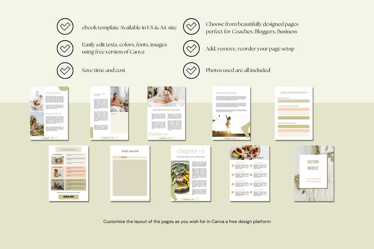 Health and Wellness Canva Template, a Magazine Template by Deepa Template Studio (Photo 8 of 17)