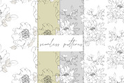 Pencil Sketched Fine Line Flowers Cl, an Illustration by Patishop Art (Thumbnail 7 of 9)
