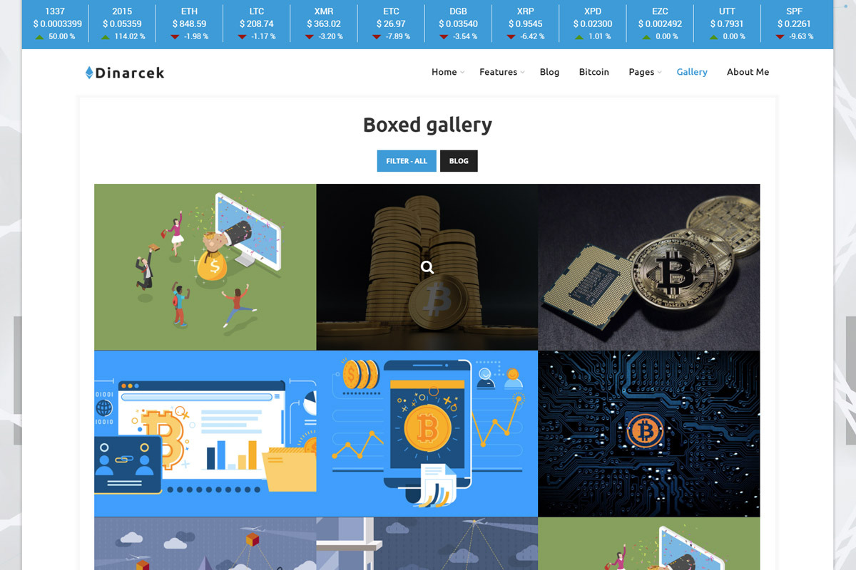Dinarcek – A WordPress Bitcoin Blog, a WordPress Template by PremiumCoding (Photo 3 of 5)