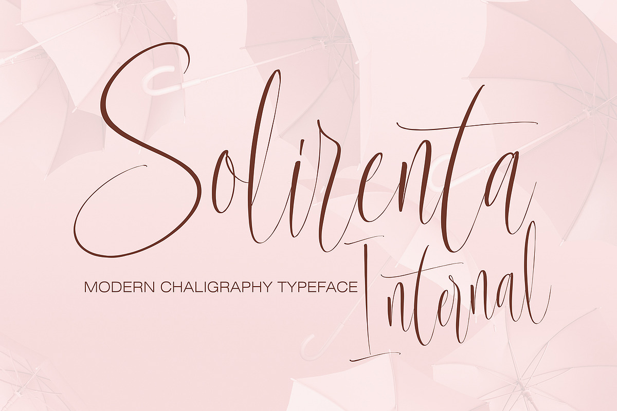 Solirenta Internal, a Script Font by pineungtype (Photo 1 of 10)