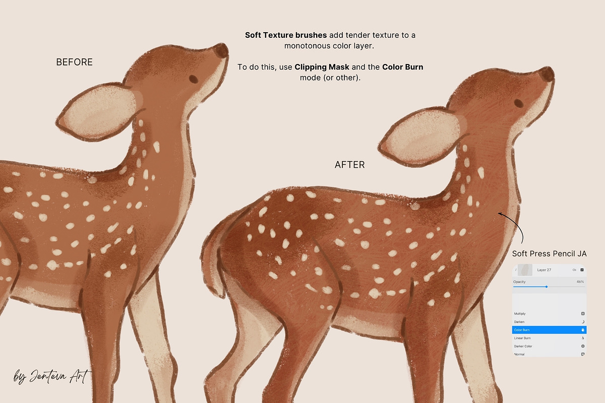 Procreate Children's Book Brushes, a Brush Add-On by Jenteva Art (Photo 11 of 20)