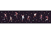 People climbing on bouldering wall, a Sport Illustration by PaperTrident (Thumbnail 5 of 5)