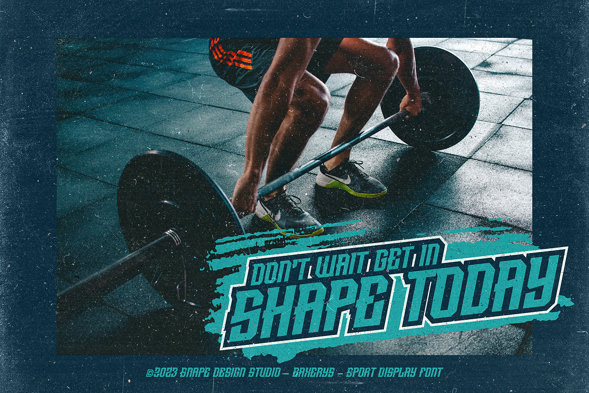 Baxerys - Sport Font, a Sans Serif Font by Snape Design Studio (Photo 3 of 5)