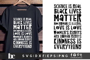 Science Is Real - BLM - Love Is Love, an Illustration by TheBlackCatPrints
