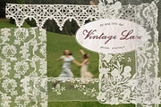 Vintage Lace Pieces Overlays, a Texture Graphic by Kaleriia (Thumbnail 1 of 18)