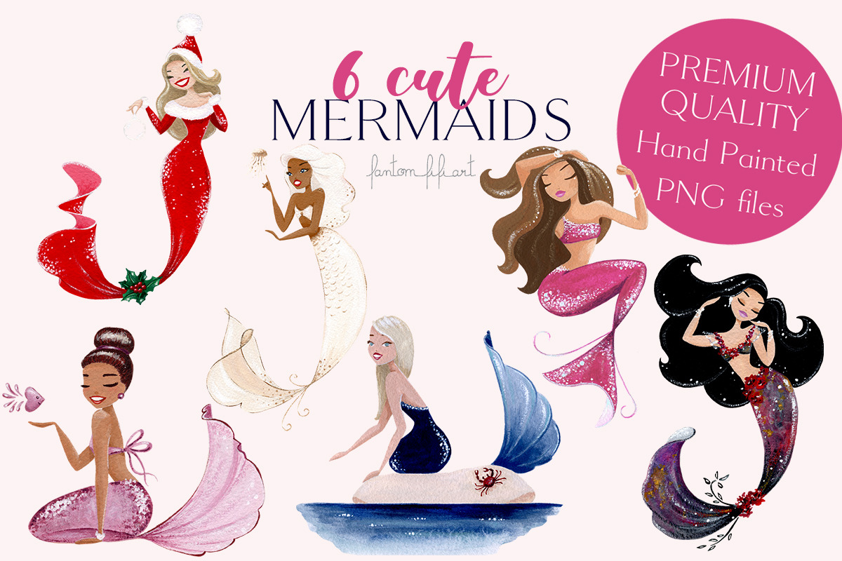 My Favorite Mermaids, an Animal Illustration by Fantom Fifi Art (Photo 2 of 4)